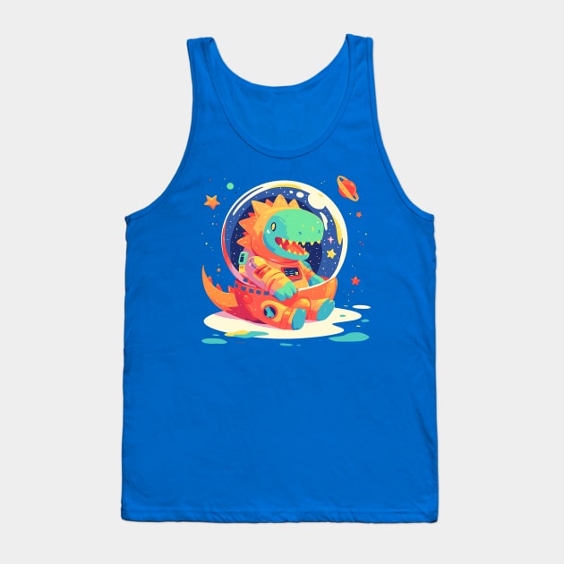 space dino Tank Top by dubcarnage